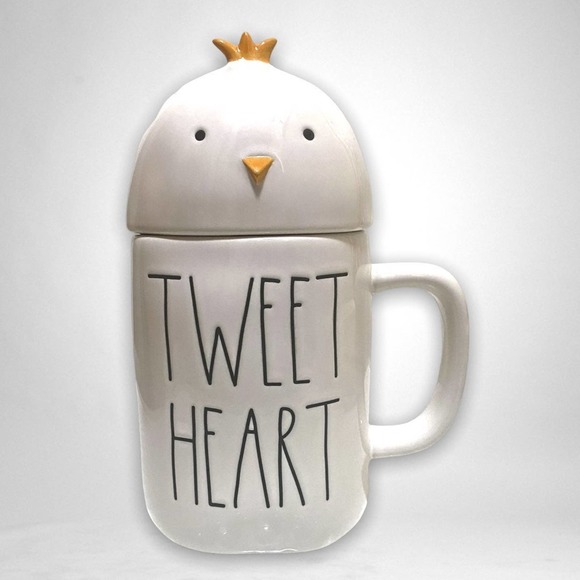 Rae Dunn Tweet Heart Mug and Topper - Picture 2 of 4